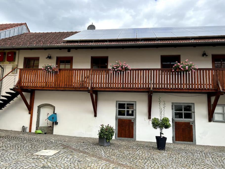 Ferienwohnung Vierseithof Eging Buitenkant foto